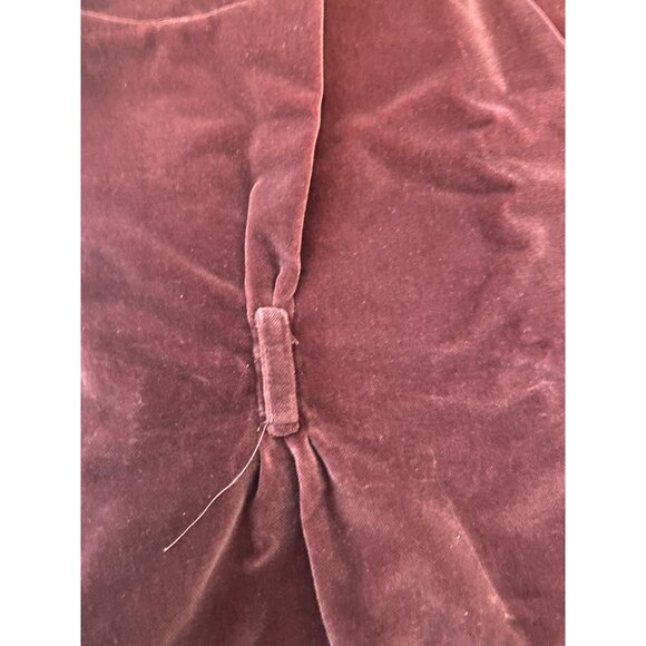 Vintage Lord & Taylor Burgundy Velvet Skirt Suit Set Small - Picture 15 of 16